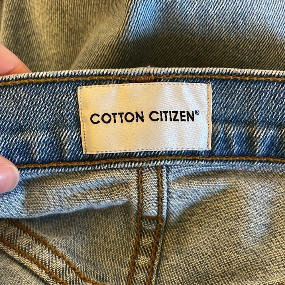 COTTON CITIZEN Women's High Rise Vintage Wash Denim Jeans Button Fly Size 29 - Picture 7 of 10